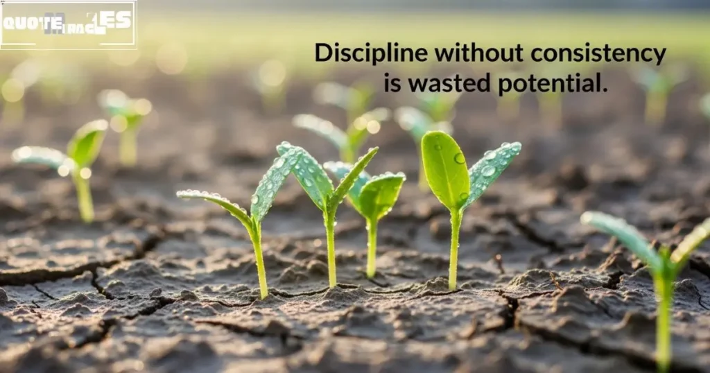 Discipline and Consistency Quote
