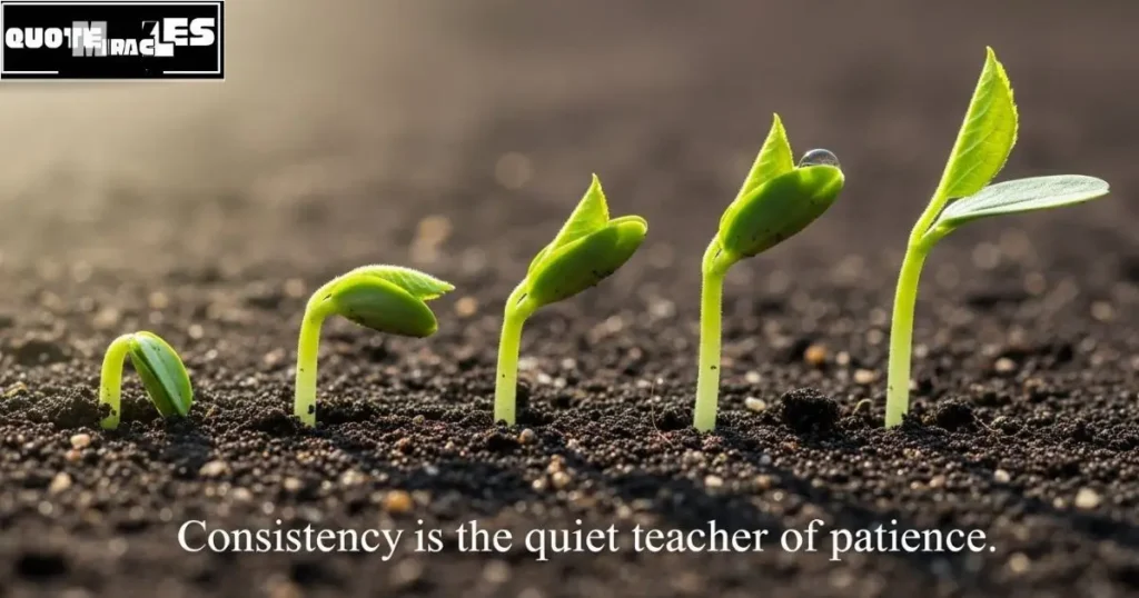 Quotes About Consistency and patience