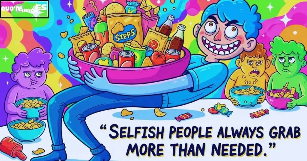 Funny Selfish People Quotes