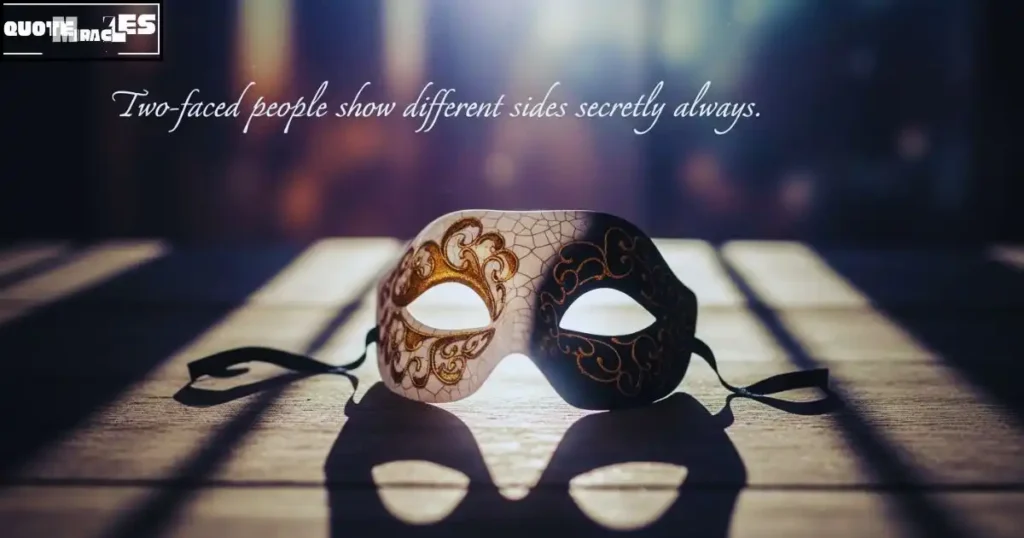 two faced fake people quotes