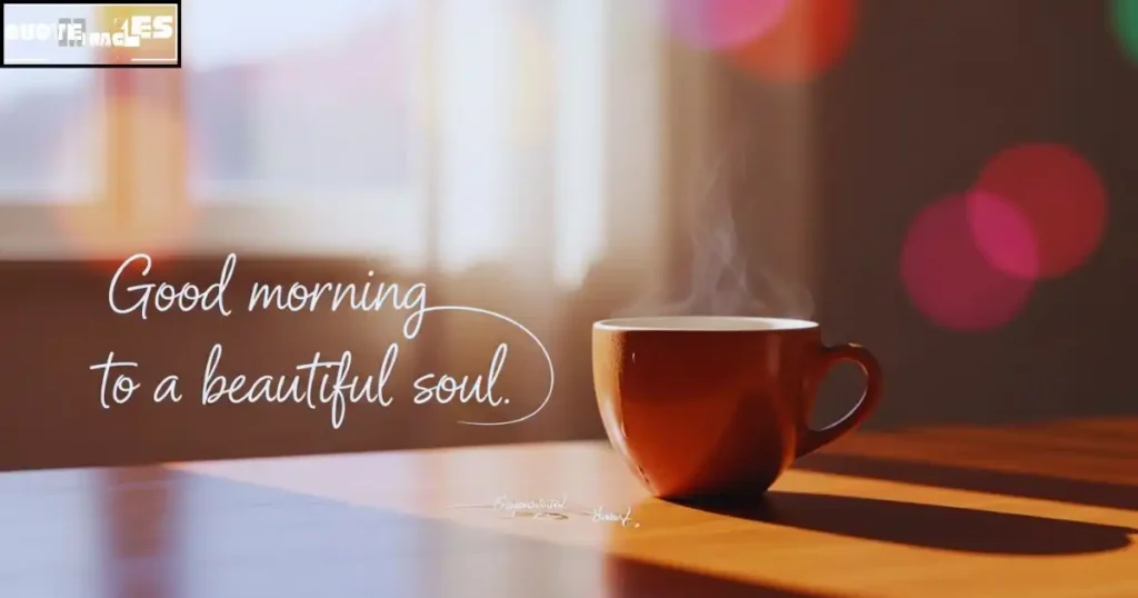 Good morning beautiful soul quotes