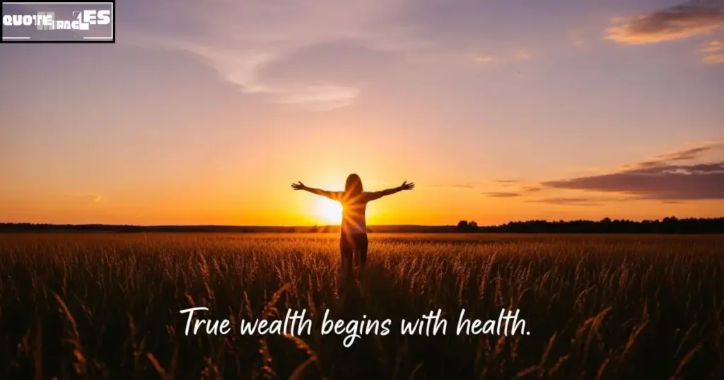 true wealth powerful health is wealth quotes