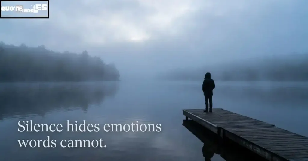 Deep Sad Quotes About Silence and Unspoken Feelings