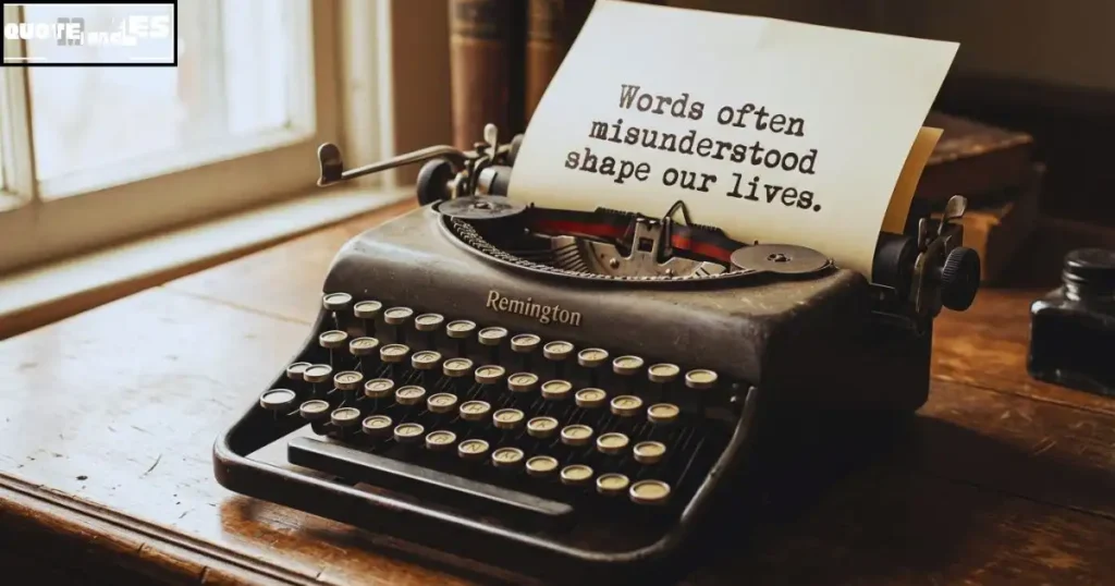 Famous Misunderstanding Quotes