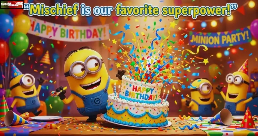 Hilarious Minions Sayings About Mischief and Pranks