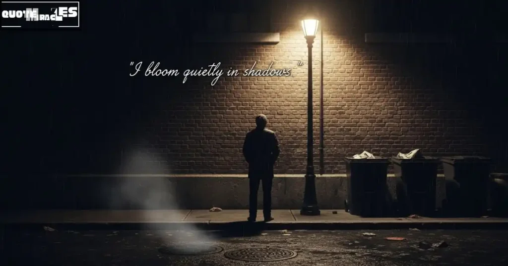 I live in the shadows quotes