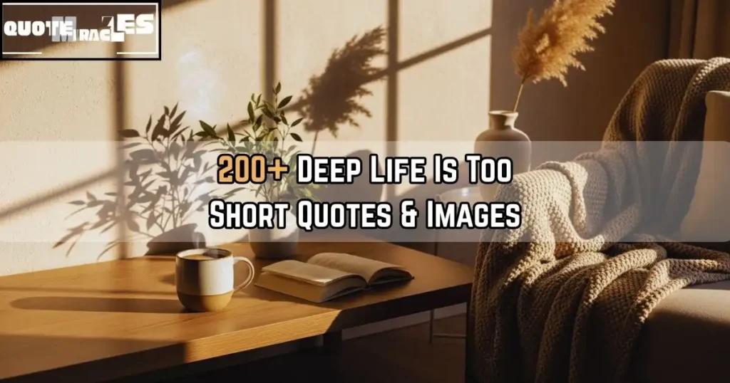 Life is too short quotes