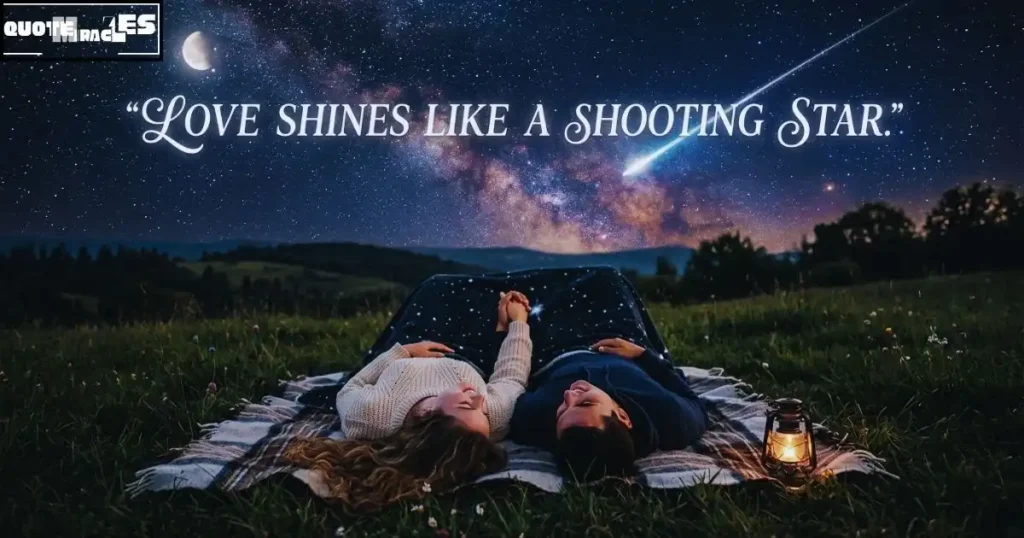Romantic Shooting Star Quotes for Love