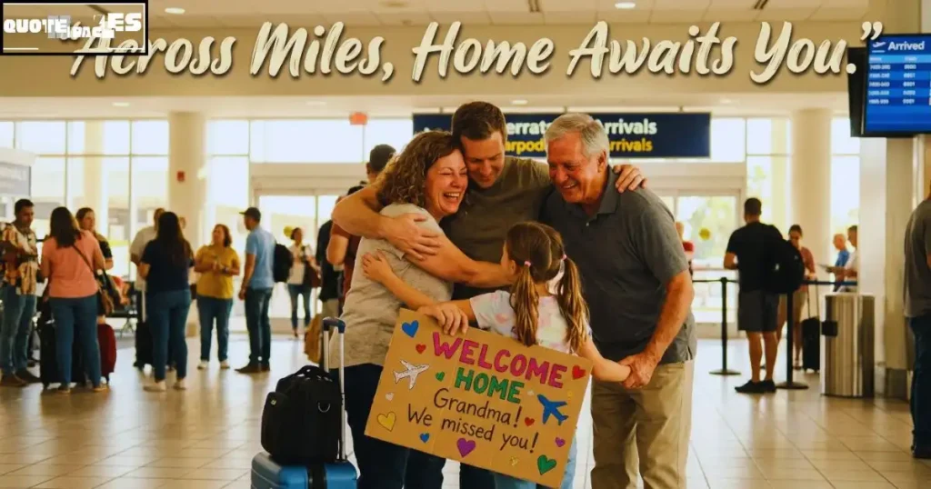 Welcome home from abroad quotes for family
