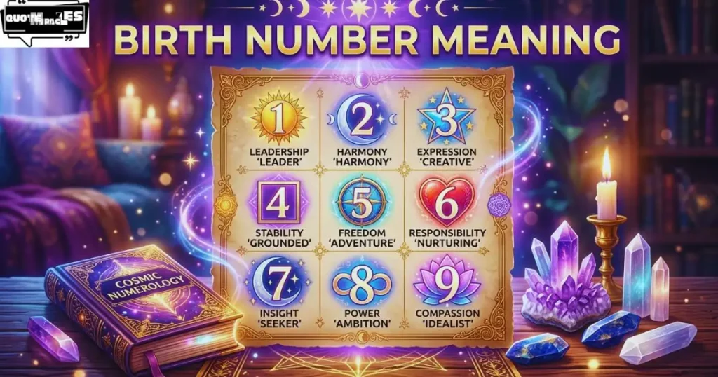 Birth Number Meaning