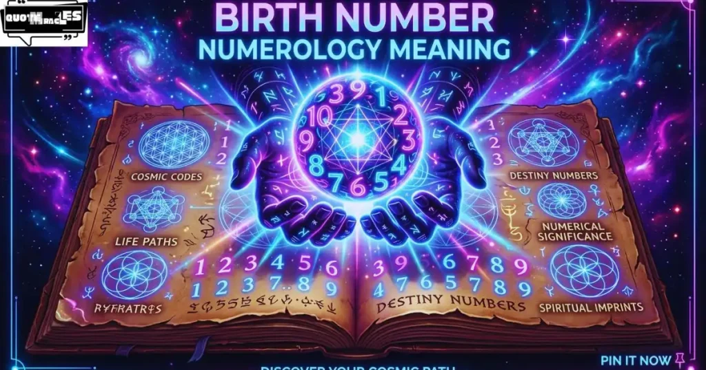 Birth Number Numerology Meaning