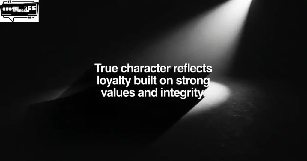 Deep Loyalty Quotes About Values and Character