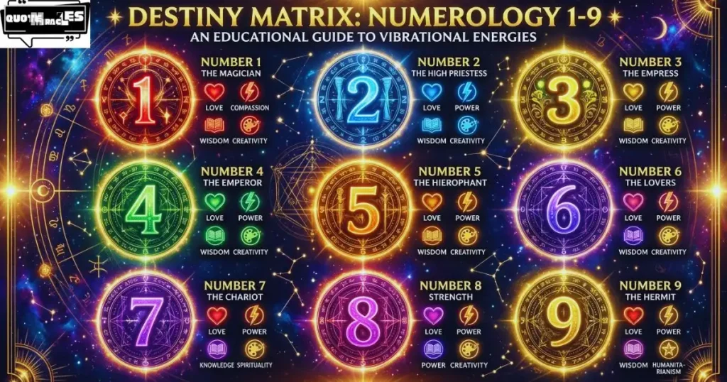 Destiny Matrix numbers meaning