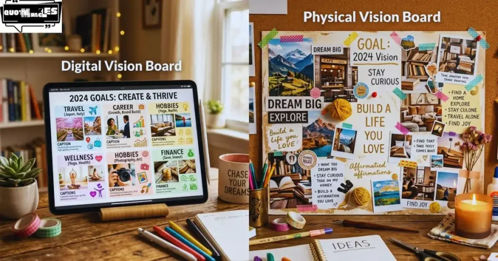 Digital Vision Board vs Physical Vision Board