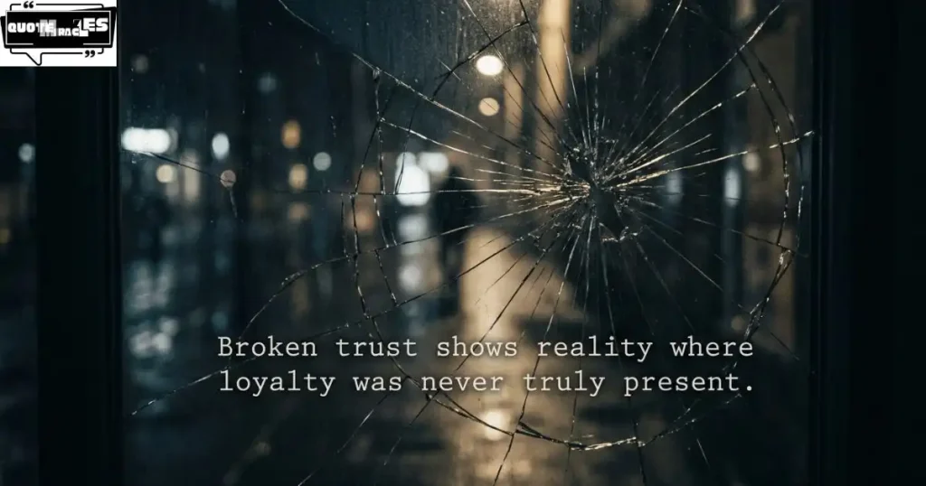 Loyalty Quotes About Broken Trust and Reality