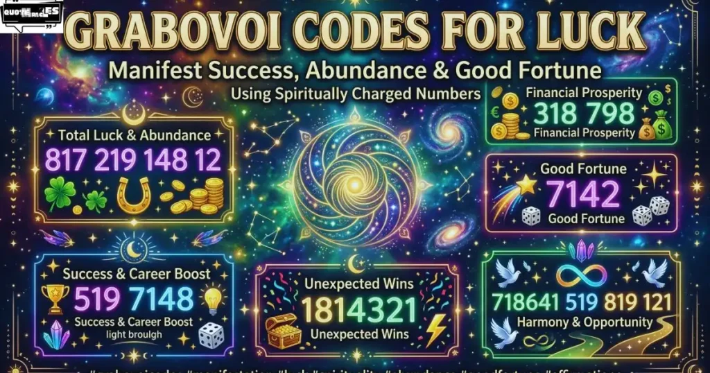 grabovoi codes for luck