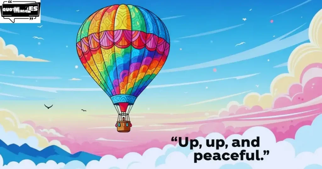 Peaceful Hot Air Balloon Sayings