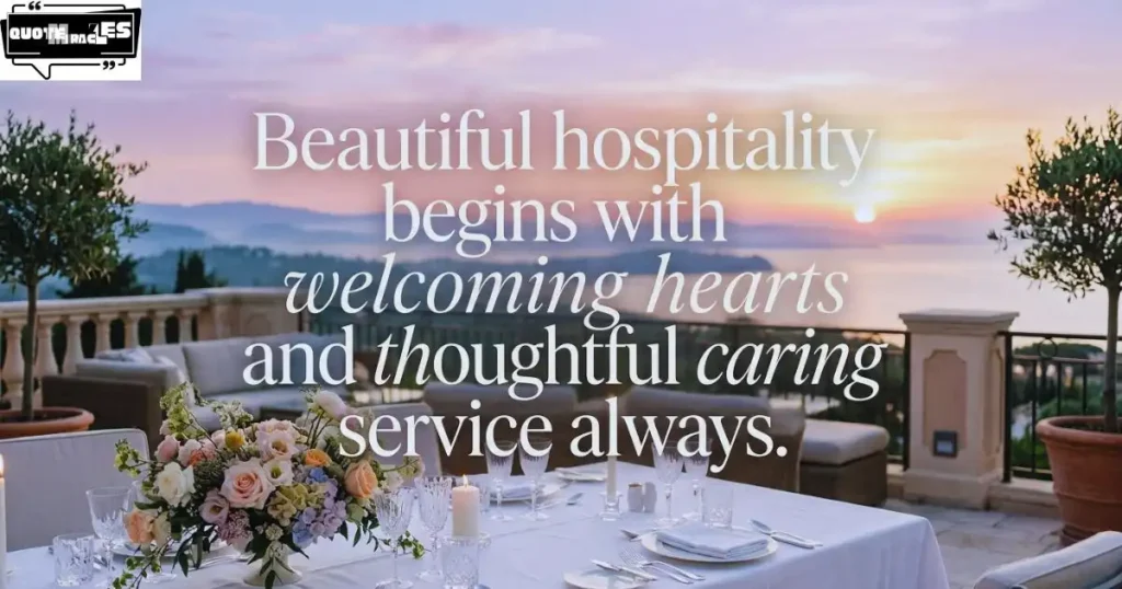 Aesthetic Hospitality Quotes for Pinterest & Social Media