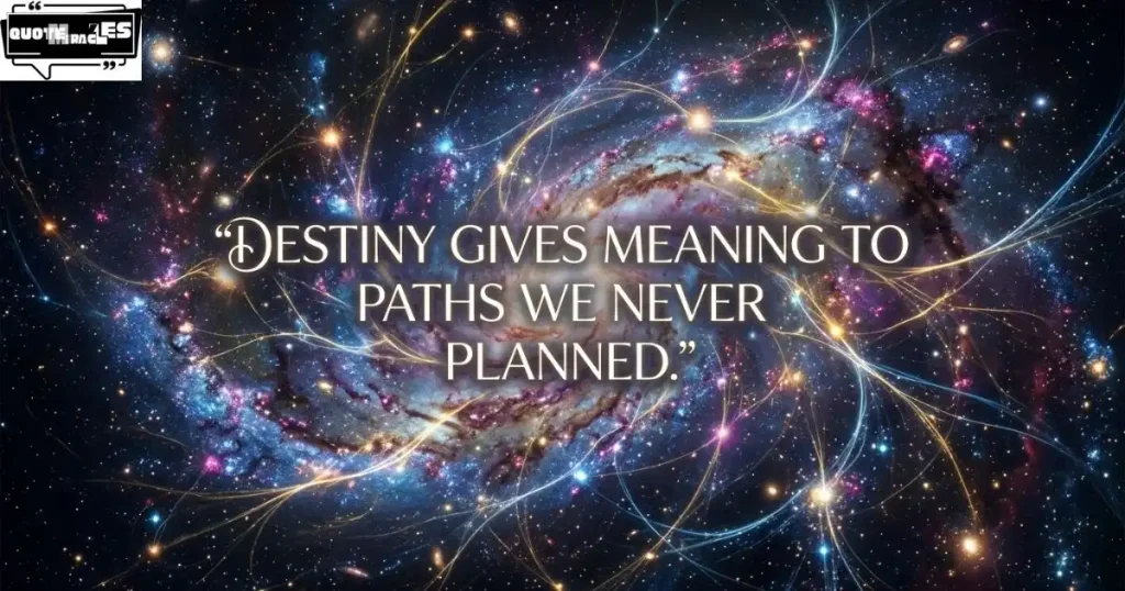 Deep Destiny Quotes About Fate & Purpose