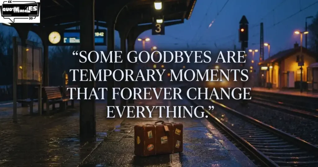 Emotional Temporary Quotes About Goodbye