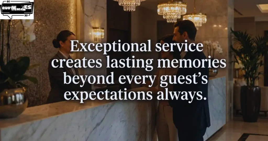 Hotel Hospitality Quotes About Exceptional Guest Service