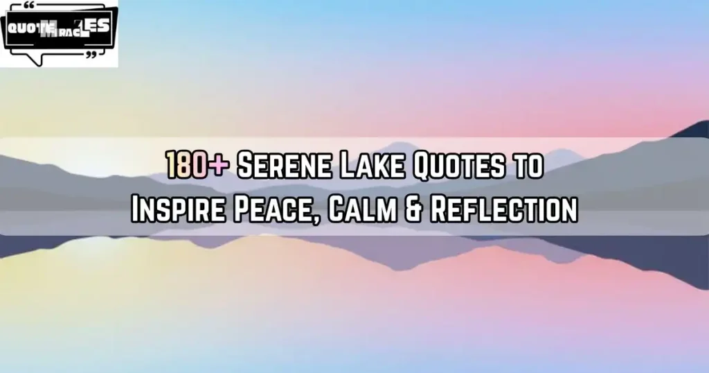 Lake Quotes