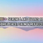 Lake Quotes