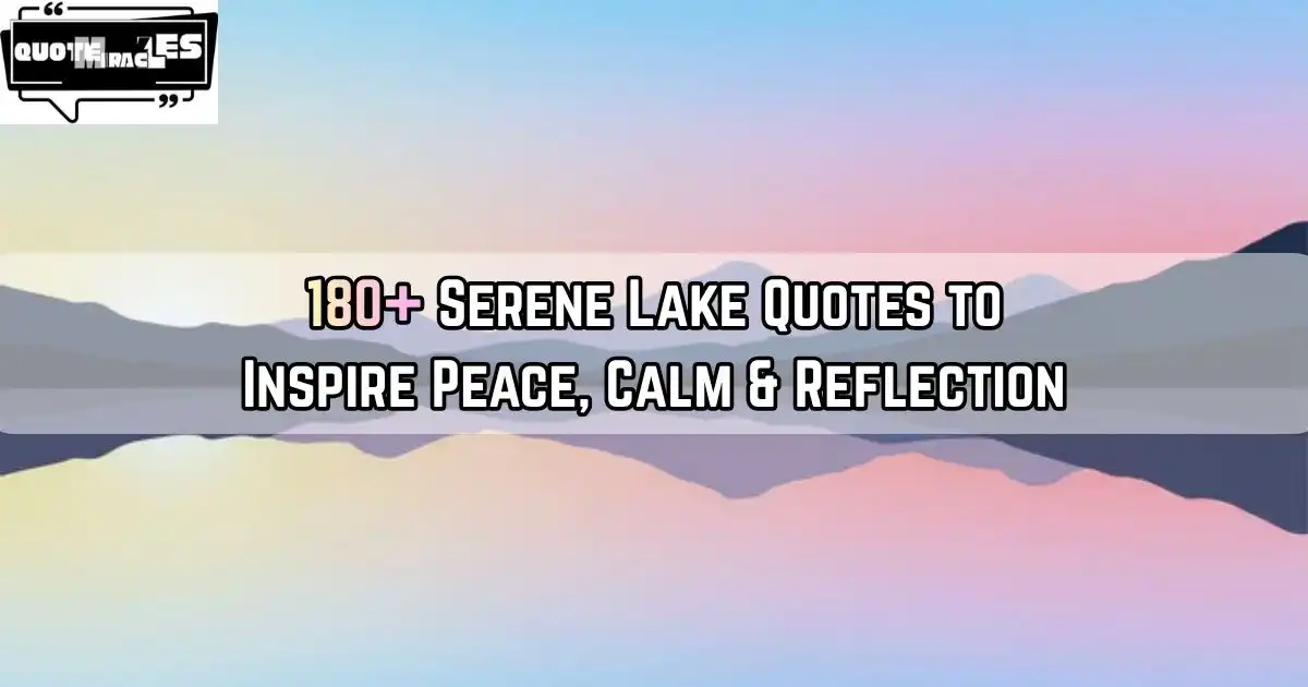 Lake Quotes