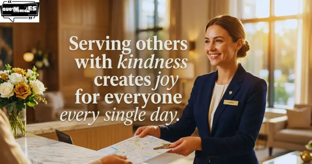 Positive Hospitality Quotes About Serving Others