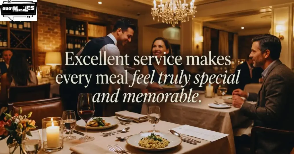 Restaurant Hospitality Quotes About Customer Experience