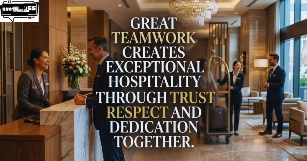 Teamwork Hospitality Quotes About Respect & Success