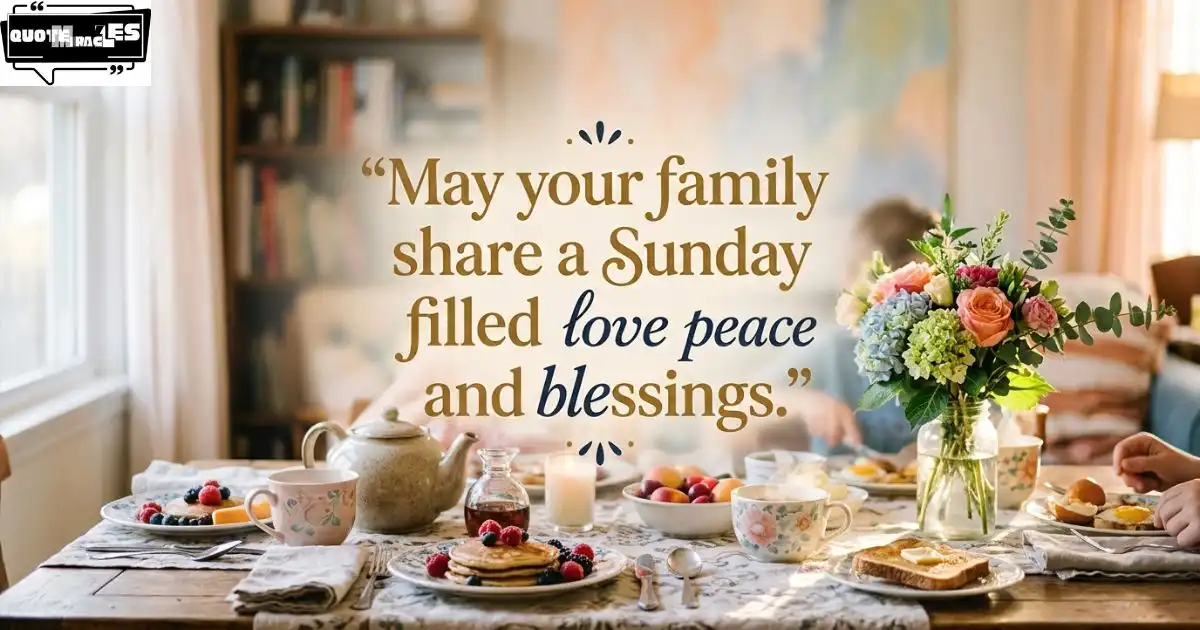 Happy Sunday Blessings for Family
