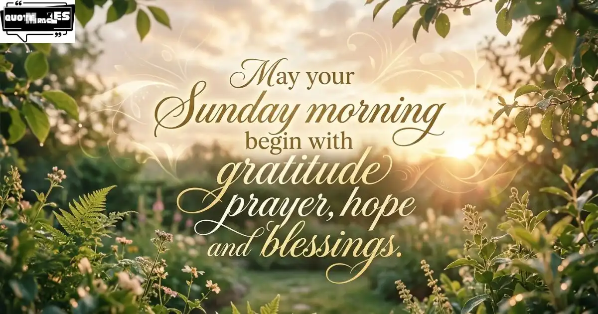 Inspirational Sunday Morning Prayers and Blessings